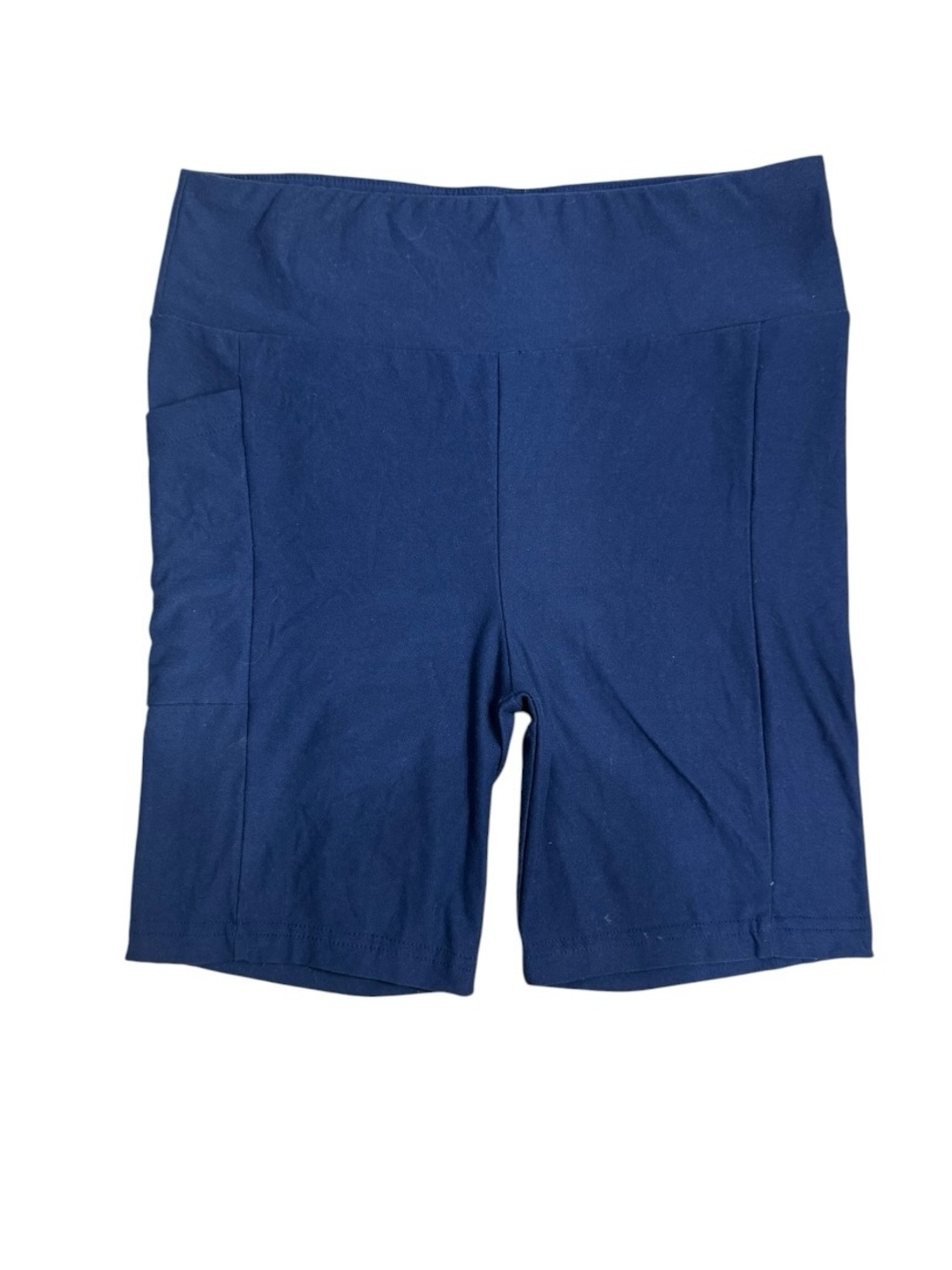 No Boundaries Women's High Rise Indigo Media Pocket Athletic Bike Shorts EUC s/m